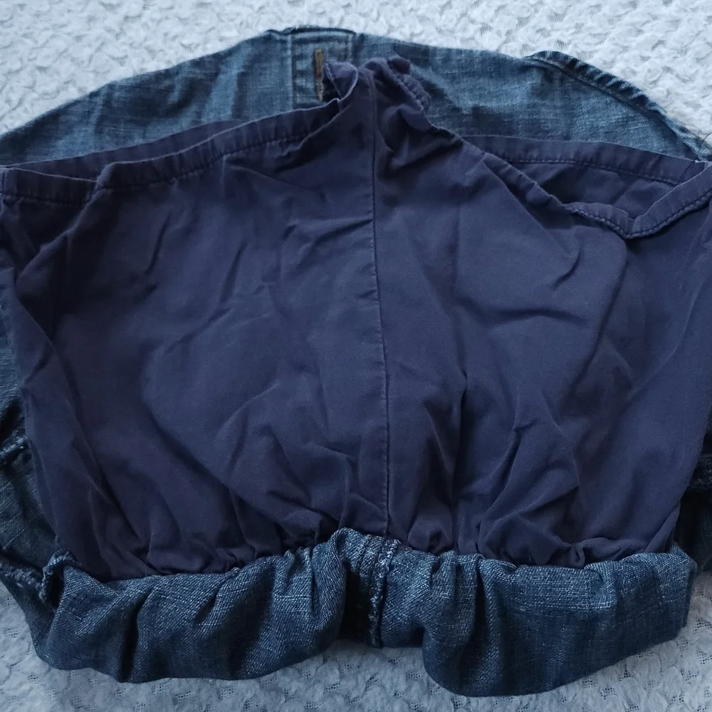 Y2K Gymboree Horse Ruffle Denim Skirt Skort Sz 4T